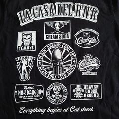 CREAM SODAクリームソーダ バックプリント Tシャツ 黒の画像