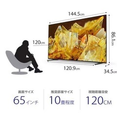 【❤️ソニー65インチ】XRJ-65X90L 液晶テレビ BRAVIA 65型 の画像