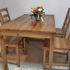 IKEA HÄGERNÄS ヘーゲルネス テーブル&チェア4脚の画像