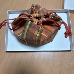 浴衣小物　カバン　オレンジの画像