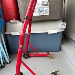 バイクスタンド 【良品】バイク メンテナンススタンド リアスタンド 後輪用  の画像