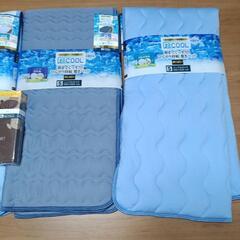 新品未使用タグ付き　冷感敷パッド4枚　掛けふとんカバーシングルロング1枚の画像