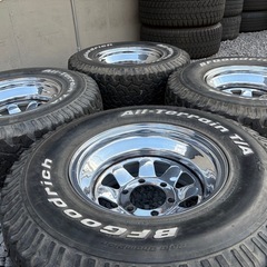 60プラド.サーフ等❗️31 10.50R15LT BFグッドリッチ☆鉄深リムホイールの画像
