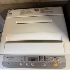 2018年製★ 中古★Panasonic 6㎏ ガンコな汚れも手軽に洗濯「つけおき」コース。洗濯機【◆NA-F60B12】◆3FZの画像