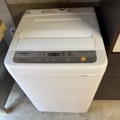 2018年製★ 中古★Panasonic 6㎏ ガンコな汚れも手軽に洗濯「つけおき」コース。洗濯機【◆NA-F60B12】◆3FZの画像