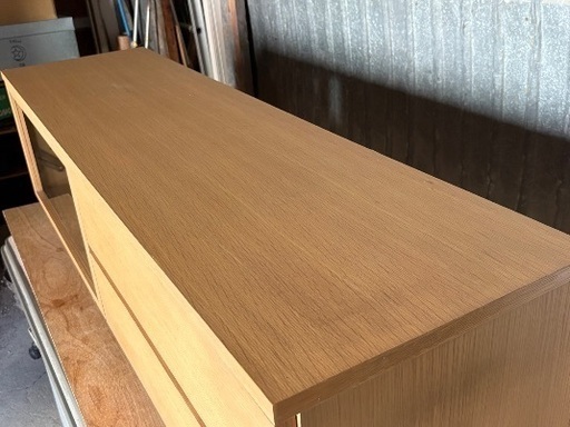 ☆無印良品 AVボード 幅150cmオーク材 (ボンボン) 大河内の収納