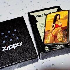 お宝 希少 高価 ZIPPO ジッポー オイルライター 2013年製造 USA限定モデル 日本未発売 未使用 グラビア SEXYGIRL セクシーガールデザインの画像