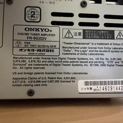 ONKYO FR-9GXDV DVD CD MDプレーヤーの画像