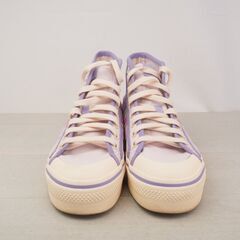 美品 adidas スニーカー NIZZA PLATFORM MID 24.5cm　厚底スニーカーの画像