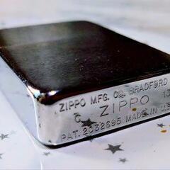 お宝 希少 高価 蔵出し ZIPPO ジッポー オイルライター 1936年〜 ヴィンテージ レプリカ？クロムハーツ風 百合紋章柄 デザイン 中古の画像