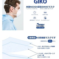 N95マスク、未使用19枚入りの画像