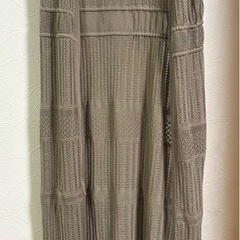 GU 2WAYレーシーニットロングカーディガンの画像