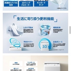 Haier 洗濯機 5.5kg ホワイトの画像
