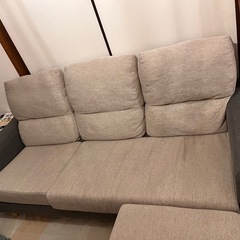 L字ソファ 大型(本文お読みください)の画像