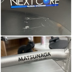 R334 ☀️ MATSUNAGA 車いす（介助型） NEXT-21B オレンジ ⭐ クリーニング済の画像