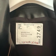 【最安】sacai 25AW レザージャケット ブラック 3 新品未使用 付属品完備 ランウェイ着用 の画像