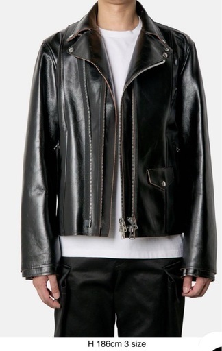 最安】sacai 25AW レザージャケット ブラック 3 新品未使用 付属品完備