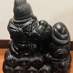 恵比寿 大黒天 商売繁盛 福を呼ぶ二福神像 七福神 縁起物 置物 昭和レトロ 七福神 インテリア オブジェ 骨董 開運 恵比寿様の画像