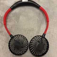 首かけ扇風機の画像
