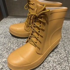 新品　オシャレなレインシューズ　雨靴
