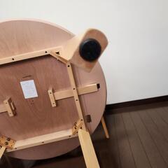 ３点セット ナフコ ダイニングテーブルとチェア2脚の画像