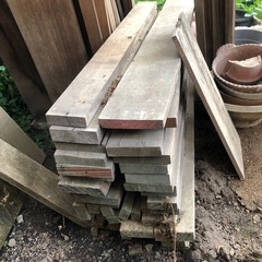 【日本家屋用　高級木材大量！/全て引き取って下さる方大歓迎！】DIY  木材　建築資材　角板　一枚板　棚板　盆栽　鉢台　廃材の画像