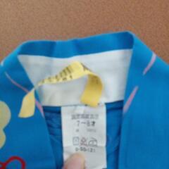 浴衣　子ども　子供　キッズ　ブルーの画像