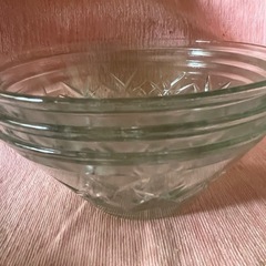 ガラス製深皿　3枚セット　の画像