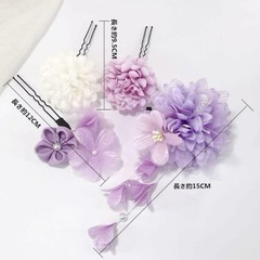 【新品】着物用髪飾り 花かんざし セット　成人式　卒業式　卒業パーティー　結婚式の画像