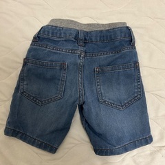 デニムハーフパンツ ゴム入りウエスト 95cmの画像