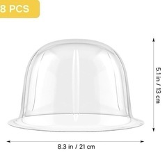 帽子ラック 型崩れ防止 帽子スタンド プラスチック 軽量 8個 57cmの画像