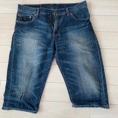 【再々値下】バラ売り可能
★LEVI'S/リーバイス デニムハーフパンツ 2着セット W30メンズ M相当/501/505の画像
