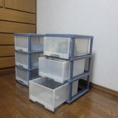 3段衣装ケース2個の画像