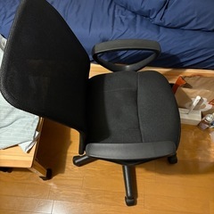 アイリスプラザ オフィスチェア 肘つき メッシュ 通気性 クッション性 腰サポートバー 無段階昇降 360度回転 コンパクト OFC-M ブラックの画像