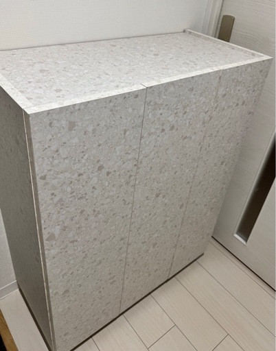 LOWYA ロウヤ　シューズBOX 靴箱　テラゾー柄