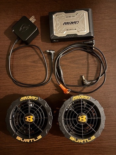 バートル　エアークラフト　空調服用、ファン、バッテリーセット。１９Ｖ