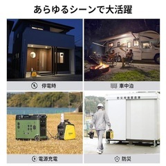 災害非常時対策　カセットボンベ発電機　未使用品の画像