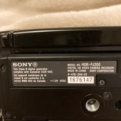 SONYプロジェクタービデオカメラの画像