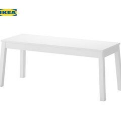 IKEA★イケア SIGURD　ベンチ 白の画像