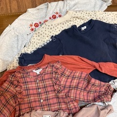 【7月迄】【定価3.5万円以上】【中古品】保育園年間お着替えおまとめ（トップス16点、ボトムス5点）90〜100の画像