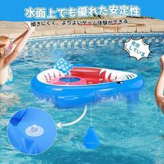 シャークデザイン ビニールプール 夏の水遊び 浮き輪の画像