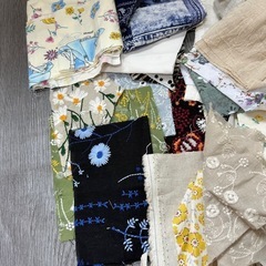 刺繍生地はぎれセット③の画像