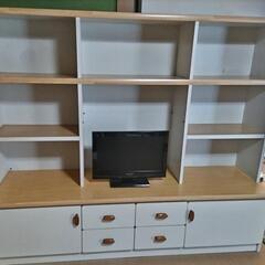 レトロ　カントリー　テレビボード　壁面収納