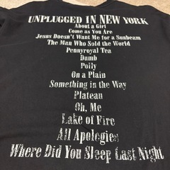 希少 美品 NIRVANA バンドT 黒 M ダメージ加工 ヴィンテージ風の画像