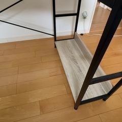 パソコンデスク Ｌ字 横幅140cm 学習机 分解してありますの画像