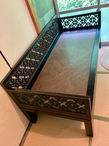 アジアンスタイル木製ベットベンチ