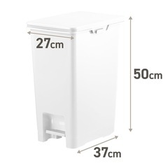天馬 ゴミ箱 分別 30L ふた付き ホワイトラッシュ ペダルペール 30Lの画像