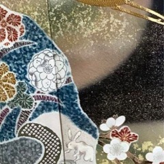 黒留め袖　正絹
の画像