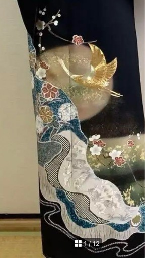 黒留め袖　正絹 （お話中）