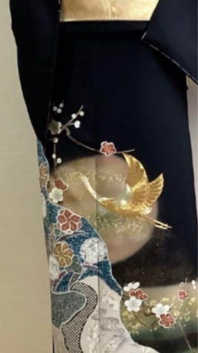 黒留め袖　正絹 （お話中）